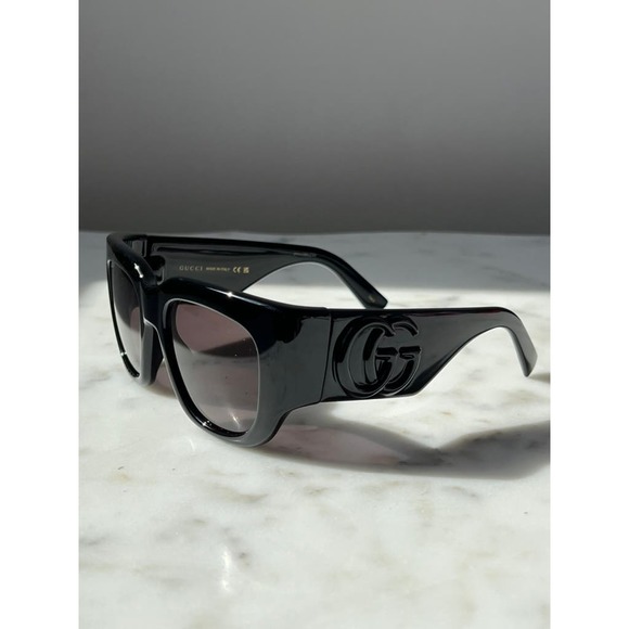 NEW Gucci GG1545S Black Thick Rim Marmont Sunglasses - Picture 8 of 11